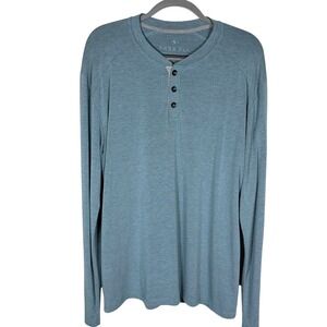 Free Fly Bamboo Flex Henley Shirt Mens Large Performance Stretch Long Sleeve